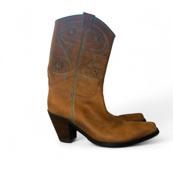 Franco Sarto L tulsa women cowgirl boot size 7 1/2 - Picture 3 of 8